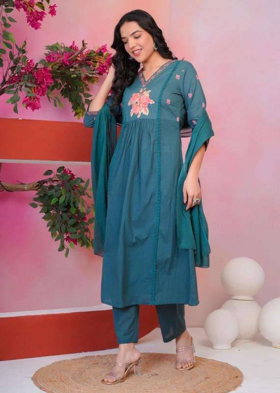 Valerius 3pcs Cotton kurtis wholesale